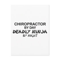 Chiropractor Deadly Ninja by Night postcards