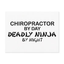 Chiropractor Deadly Ninja by Night Postcard