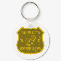 Chiropractor Drinking League keychains