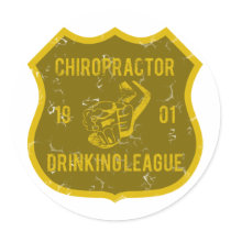 Chiropractor Drinking League stickers by poorrichards Chiropractor Drinking League stickers
