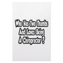 Chiropractor Joke...Two Thumbs Stationery Design