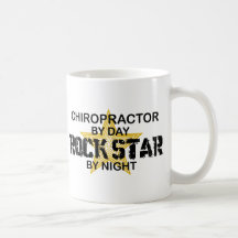 Chiropractor Rock Star by Night Coffee Mug