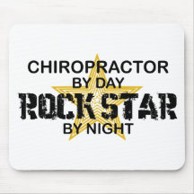 Chiropractor Rock Star by Night Mouse Mats