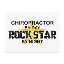 Chiropractor Rock Star by Night postcards