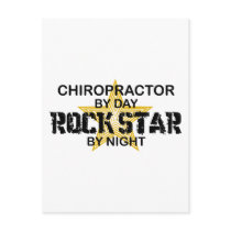 Chiropractor Rock Star by Night postcards