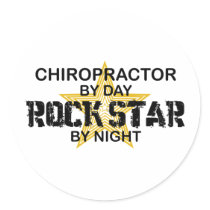Chiropractor Rock Star by Night stickers by poorrichards Chiropractor Rock Star by Night stickers