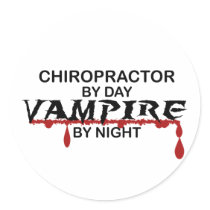 Chiropractor Vampire by Night stickers by poorrichards Chiropractor Vampire by Night stickers