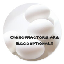 Chiropractors are Eggceptional stickers by KatAnnette Chiropractors are Eggceptional stickers