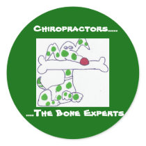chiropractors - bone experts stickers by KatAnnette chiropractors - bone experts stickers