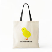 Chirpy the Yellow Baby Chick Tote Bag