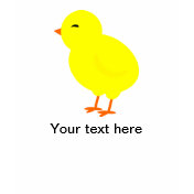 Chirpy the Yellow Baby Chick T Shirts