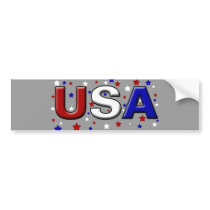 Chiseled Starry USA bumper stickers