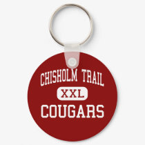 Chisholm Trail - Cougars - Middle - Round Rock keychains by customteamsportswear Chisholm Trail - Cougars - Middle - Round Rock keychains