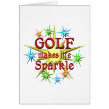Chispas del golf felicitacion 