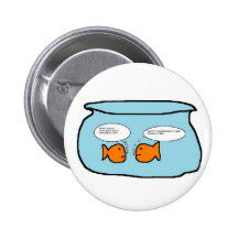 Chiste travieso del goldfish pin