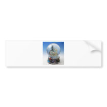 Chistmas Snow Globe bumper stickers
