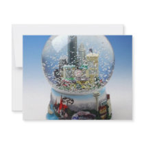Chistmas Snow Globe invitations