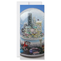 Chistmas Snow Globe rack cards