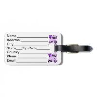 Chit pa de - Burmese - I Love You Purple Kisses (4 Luggage Tag