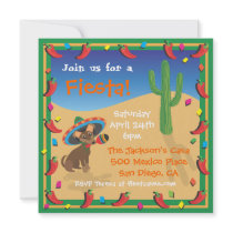 Chiwawa's Mexican Fiesta Party Invitation