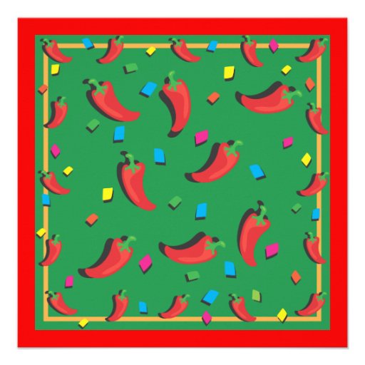Chiwawa's Mexican Fiesta Party Invitation