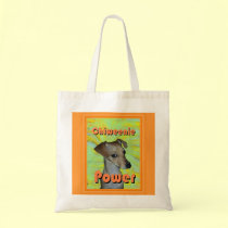 Chiweenie Power Tote Bag bags