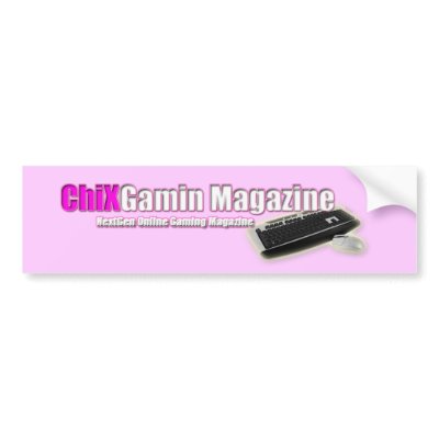 Chix PC Bumper Sticker by chixgaminmag
