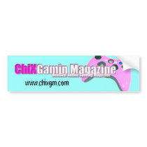 CHIXGM Bumper Sticker bumper stickers by CGMagazine CHIXGM Bumper Sticker bumper stickers