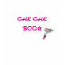 CHK CHK BOOM PINK GUN TSHIRT CHK CHK BOOM PINK GUN TSHIRT
