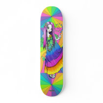 "Chloe" Rainbow Hippie Fairy Skateboard Deck skateboards