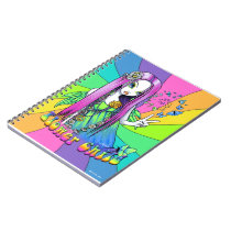 "Chloe" Rainbow Peace Hippie Fairy Notebook notebooks