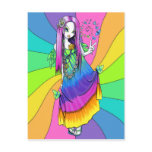 "Chloe" Rainbow Peace Hippie Fairy Postcard