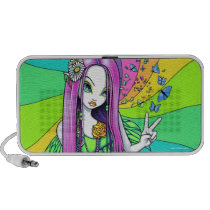 "Chloe" Rainbow Peace Hippie Fairy Speaker speakers
