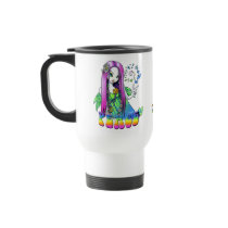 "Chloe" Rainbow Peace Hippie Fairy Travel Mug mugs