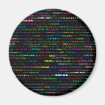 Chloe Text Design I Round Magnet