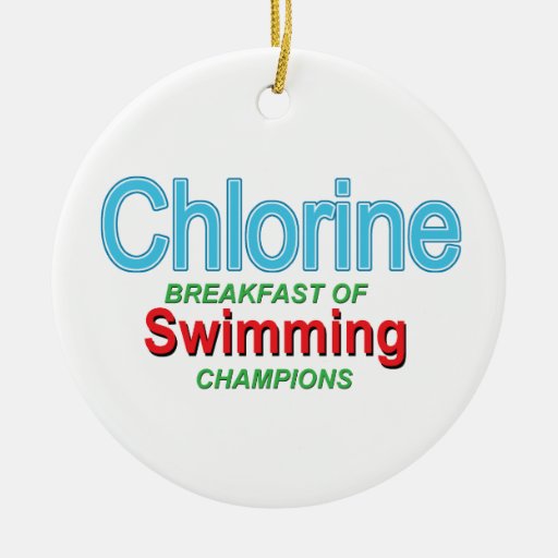 Chlorine Breakfast of Swimmers Christmas Ornament