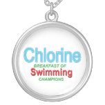 Chlorine Breakfast of Swimmers Custom Necklace