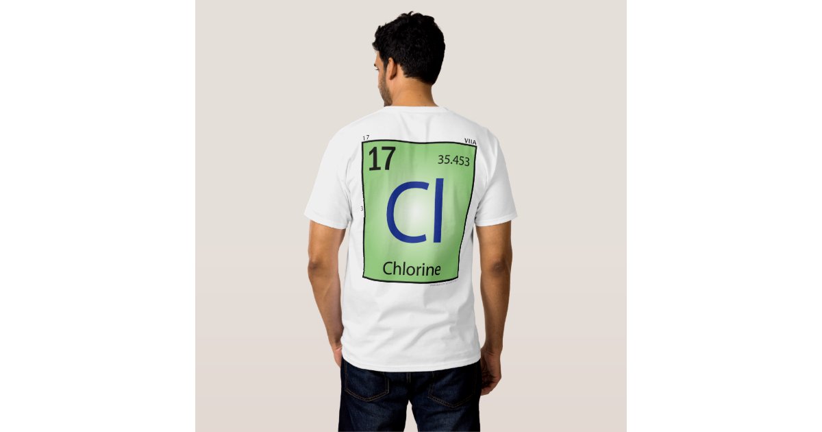 chlorine blue t shirt