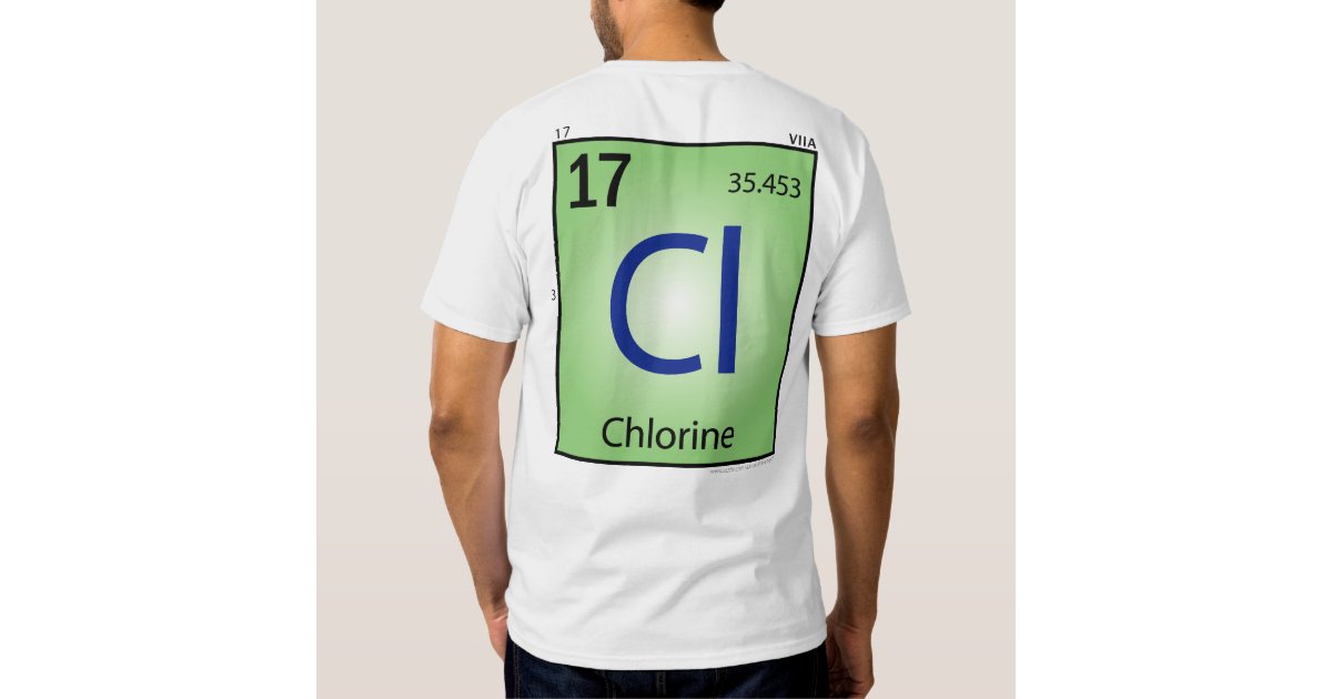 chlorine blue t shirt