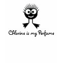 Chlorine is my Perfume - Black Character t-shirts by swimclub Chlorine is my Perfume - Black Character t-shirts