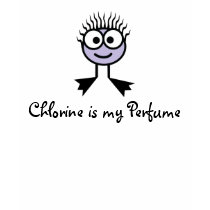 Chlorine is my Perfume - Lilac Swim Character t-shirts by swimclub Chlorine is my Perfume - Lilac Swim Character t-shirts