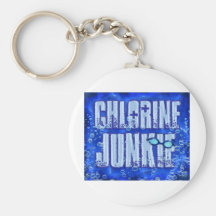 chlorine junkies key chain