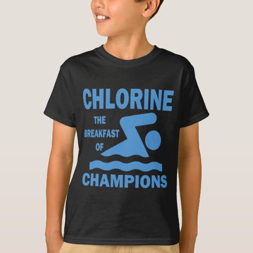 chlorine blue t shirt