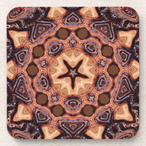 Choc Chip Mandala Geometry : Set of 6 cork coasters