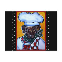 Choc Lab Chef postcards
