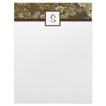 Choclate Cream Toile letterhead by SweetRascal Choclate Cream Toile letterhead