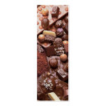 choco bookmark chocolate business card template