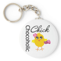 Chocoholic Chick Key Chain