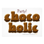 Chocoholic Chocolate Lovers Invitations