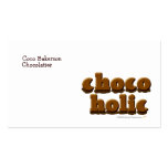 Chocoholic Customizable Chocolate Lovers Template Business Card Template